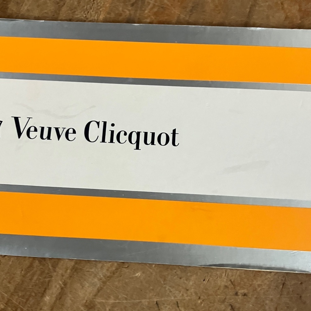 Veuve Clicquot magnet - oversize Pencil - Silver White & and Orange - Picture 8 of 13